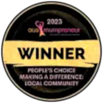 Winner - AusMumpreneur Award for Making a difference in the local community
